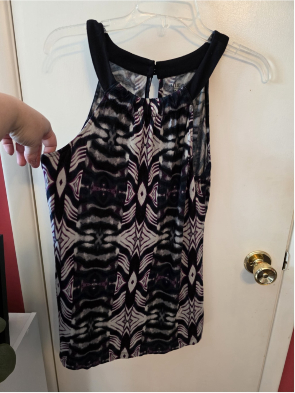 Y2k ANA Womens Abstract Sleeveless Top Size Medium